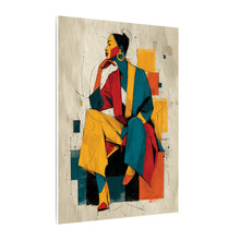 Load image into Gallery viewer, Saffron Poise Geometric Yellow Red 30x40in Canvas Wall Art