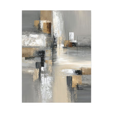 Load image into Gallery viewer, Silent Geometry Neutral Gray Pearl 24x36in Canvas Wall Art