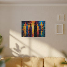Load image into Gallery viewer, Spectrum of Souls Blue Orange and Purple Palette Canvas Wall Art