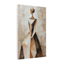 Load image into Gallery viewer, Sculpted Silence Contemporary Geometric Figure Composition Canvas Wall Art