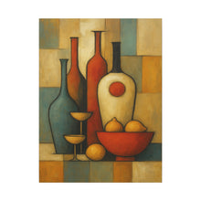 Load image into Gallery viewer, Geometric Still Life with Lemons Canvas Wall Art