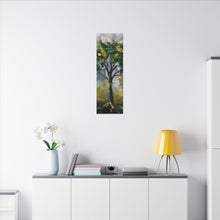 Load image into Gallery viewer, Rooted Light Yellow Green Canvas Wall Abstract Art