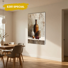Load image into Gallery viewer, Amber Table Study Contemporary Neutral Brown Canvas Wall Art