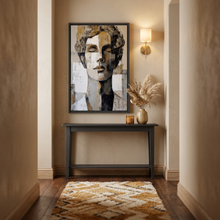 Load image into Gallery viewer, Ivory Noir Contemporary Figure Study Entryway Canvas Wall Art