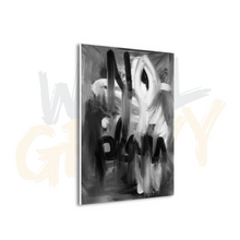 Load image into Gallery viewer, Black and White Abstract Brushstroke Canvas Wall Art
