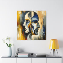 Load image into Gallery viewer, “Duality Unveiled” Gemini Canvas Wall Art