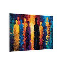 Load image into Gallery viewer, Spectrum of Souls Blue Orange and Purple Palette Canvas Wall Art