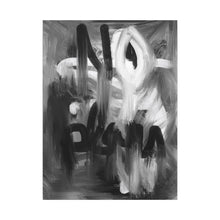 Load image into Gallery viewer, Black and White Abstract Brushstroke Canvas Wall Art