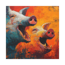 Load image into Gallery viewer, "Boar Room Laughs" Canvas Wall Art
