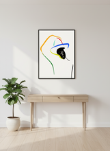Load image into Gallery viewer, abstract primary color art on wall art canvas