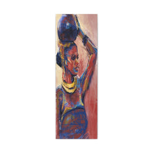 Load image into Gallery viewer, "Azul Goddess" Blue Scribble Abstract Canvas Wall Art