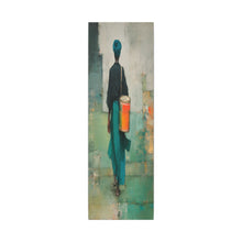 Load image into Gallery viewer, modern African painting of a figure walking with a drum