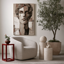 Load image into Gallery viewer, Ivory Noir Contemporary Figure Study Entryway Canvas Wall Art