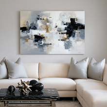 Load image into Gallery viewer, Winter Static Abstract Landscape Canvas Wall Art