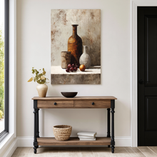 Load image into Gallery viewer, Amber Table Study Contemporary Neutral Brown Canvas Wall Art