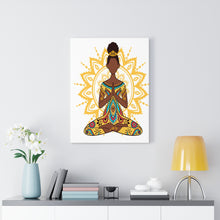 Load image into Gallery viewer, Golden Zen BlackGirl Yoga Art