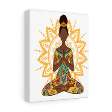 Load image into Gallery viewer, Golden Zen BlackGirl Yoga Art