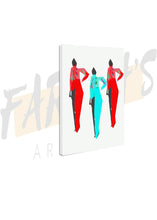 Load image into Gallery viewer, Three the Hardway Canvas Wall Art