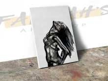 Load image into Gallery viewer, Sweet Surrender Black White Expressive Canvas Wall Art