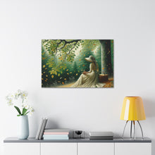 Load image into Gallery viewer, Bold Green “Whisper of Autumn” Acrylic Canvas Wall Art
