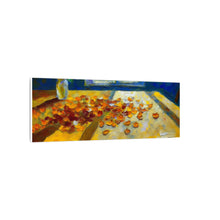 Load image into Gallery viewer, Yellow Sunlit Flower Petals at Dawn Canvas Wall Art

