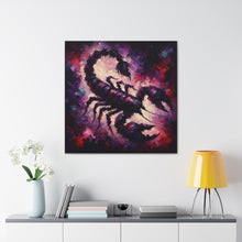 Load image into Gallery viewer, "Depths of Obsession" Scorpio Canvas Wall Art

