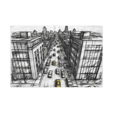 Load image into Gallery viewer, Downtown Lines Canvas Wall Art
