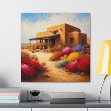 Load image into Gallery viewer, "Desert Bloom Sanctuary" Canvas Wall Art
