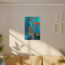 Load image into Gallery viewer, Blue Flight Theory Abstract Canvas Wall Art
