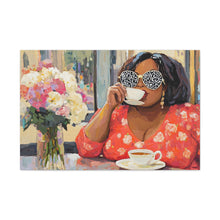 Load image into Gallery viewer, "Tea, Shade &amp; Untouchable Energy" Canvas Wall Art
