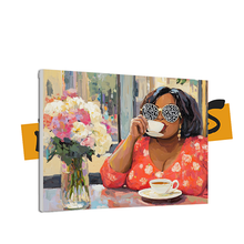 Load image into Gallery viewer, "Tea, Shade &amp; Untouchable Energy" Canvas Wall Art
