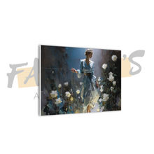 Load image into Gallery viewer, "Blooming in White" Canvas Wall Art
