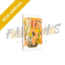 Load image into Gallery viewer, “Peach Fuzz” Abstract Canvas Wall Art
