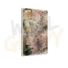Load image into Gallery viewer, Muted Sage and Blush Textured Abstract Painting Canvas Wall Art
