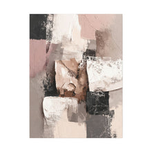 Load image into Gallery viewer, Whispers in Neutral Stone and Rose Canvas Wall Art
