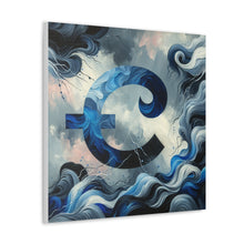 Load image into Gallery viewer, “Tides of Isolation”  Cancer Canvas Wall Art
