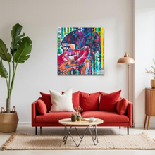 Load image into Gallery viewer, Farrah's Art Shop "Rosy Thoughts" Original Canvas Art
