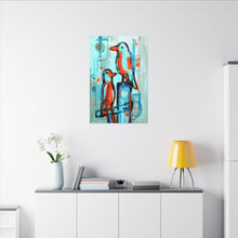 Load image into Gallery viewer, Ember Birds Canvas Wall Art

