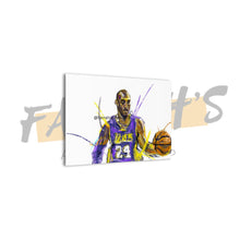Load image into Gallery viewer, Kobe Bryant Expressive Drawing Canvas Wall Art
