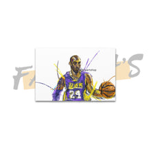 Load image into Gallery viewer, Kobe Bryant Expressive Drawing Canvas Wall Art

