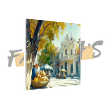 Load image into Gallery viewer, "Golden Hour at the Market" Canvas Wall Art
