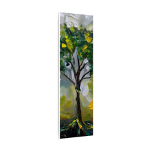 Load image into Gallery viewer, Painting of a tree with green leaves and a white background
