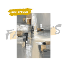 Load image into Gallery viewer, Gray White Abstract art painting 

