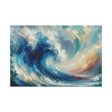 Load image into Gallery viewer, Heavy Acrylic Palette Knife Ocean Painting 
