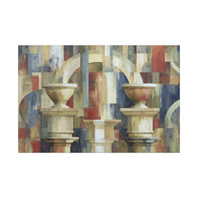 Load image into Gallery viewer, Abstract art piece with geometric shapes and colors on a white background
