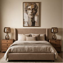 Load image into Gallery viewer, Ivory Noir Contemporary Figure Study Entryway Canvas Wall Art
