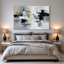 Load image into Gallery viewer, Winter Static Abstract Landscape Canvas Wall Art
