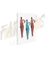 Load image into Gallery viewer, Three the Hardway Canvas Wall Art
