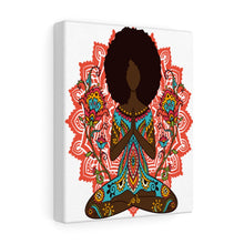 Load image into Gallery viewer, Strawberry Zen Black Girl Yoga Art
