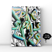 Load image into Gallery viewer, EPHESIANS 4:29 Graffiti Scripture Canvas Wall Vandal
